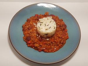 Chili sin carne met rijst