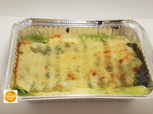 Lasagne met kabeljauw, zalm & spinazie