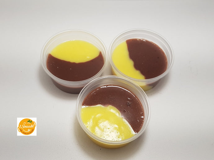 Duo van pudding (Chocolade/Vanille)