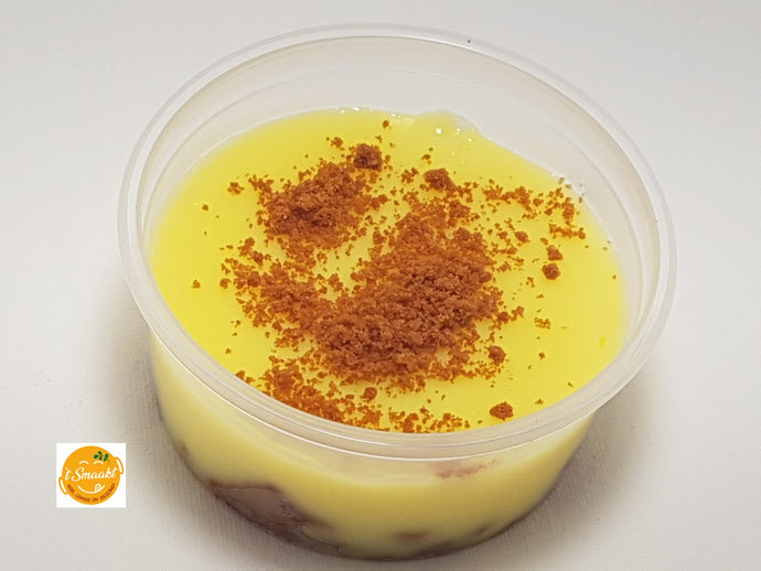 Vanillepudding met speculaas